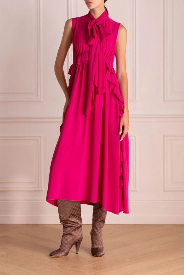 N21 женские платье из ацетата и шелка розовое женское купить с ценами и фото 151967 - фото 2