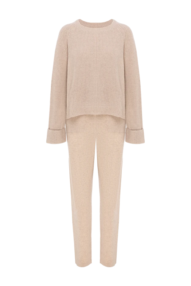 Max&Moi woman walking suit made of wool and cashmere beige for women 151969 - photo 1