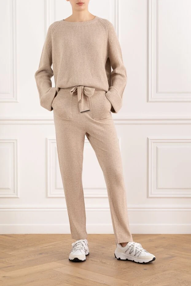 Max&Moi walking suit made of wool and cashmere beige for women 151969 - photo 2