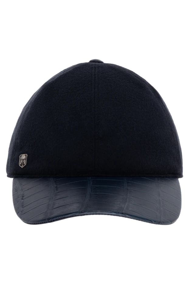 Corneliani man blue alligator and cashmere cap for men buy with prices and photos 151977 - photo 1