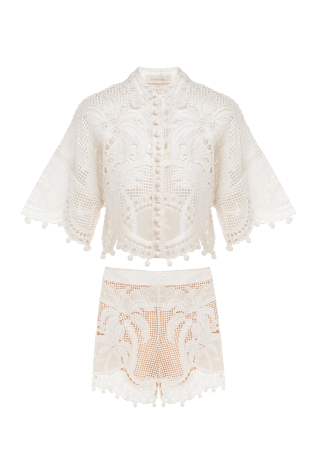 Zimmermann woman white women's suit with silk shorts buy with prices and photos 151999 - photo 1