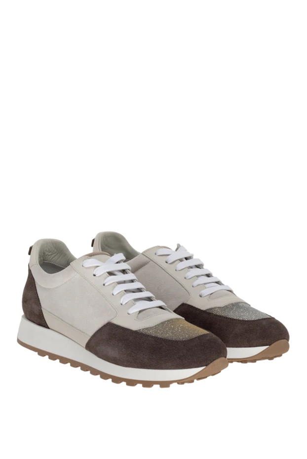 Peserico woman beige sneakers for women 164609 - photo 3