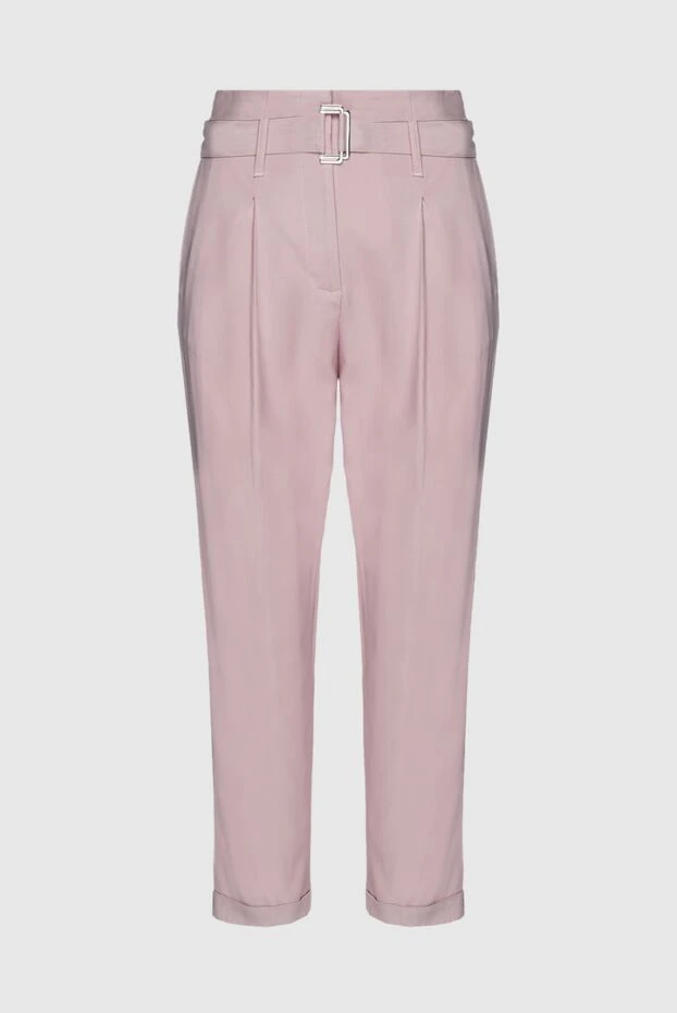 Peserico woman pink viscose trousers for women buy with prices and photos 152024 - photo 1