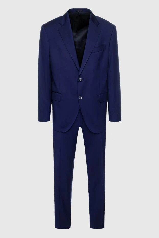 Sartoria Latorre мужские костюм мужской из шерсти синий купить с ценами и фото 152095 - фото 1
