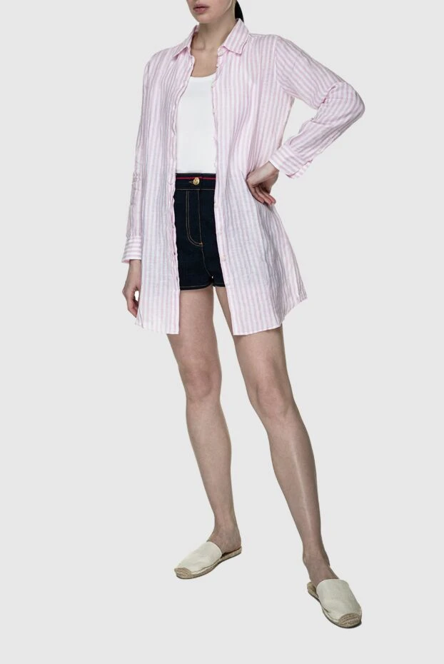 MC2 Saint Barth woman pink linen dress for women buy with prices and photos 152123 - photo 2