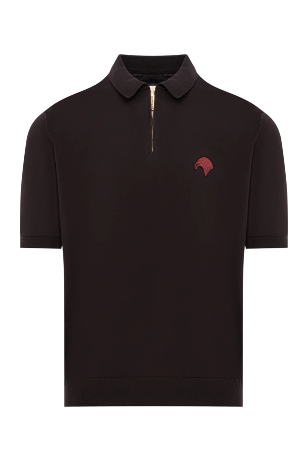 Red cotton polo shirt for men - photo 1