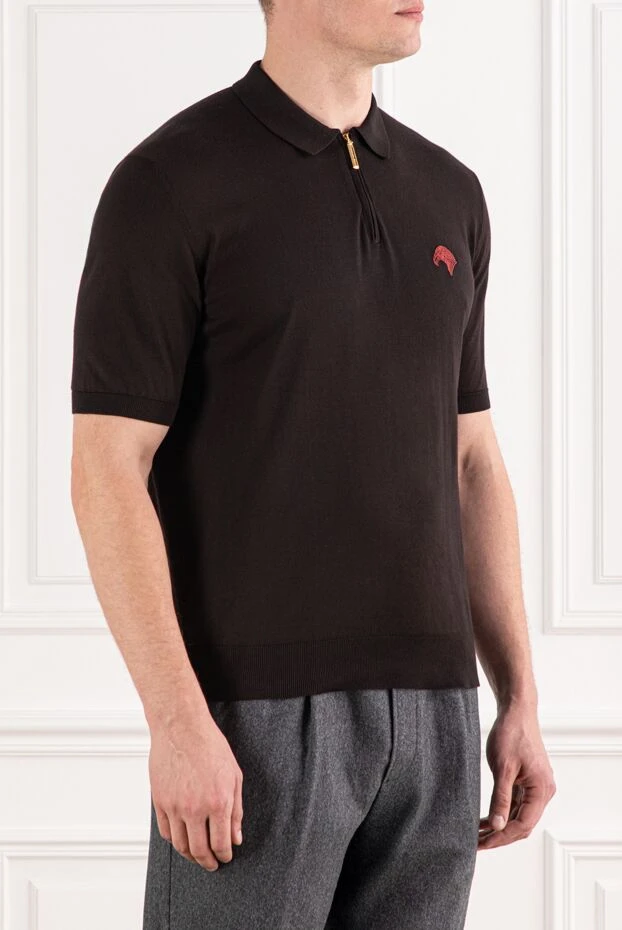 Stefano Ricci поло из хлопка красное мужское 152233 - фото 3