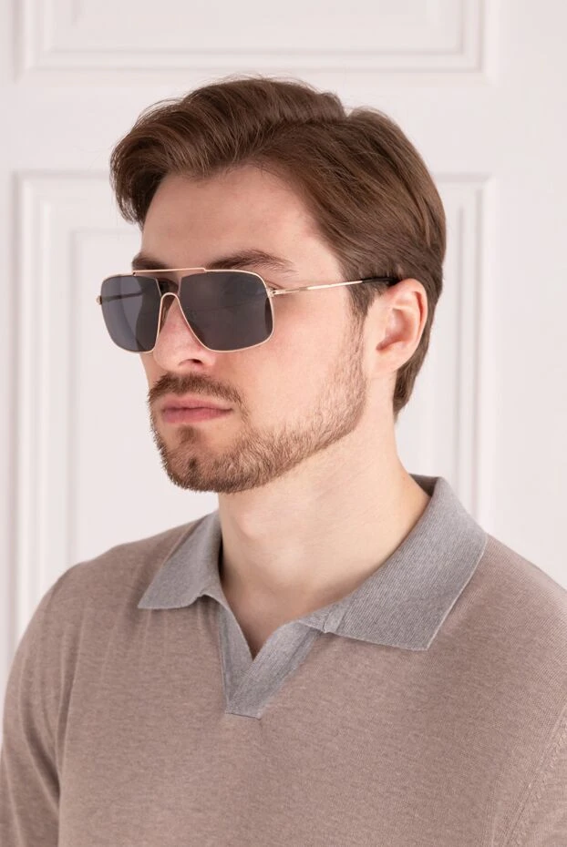 Tom Ford чоловічі окуляри для захисту від сонця з металу та пластику жовті чоловічі купити фото з цінами 152364 - фото 2