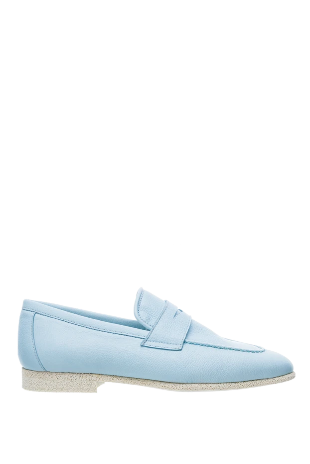 Cesare di Napoli woman blue leather loafers for women buy with prices and photos 152408 - photo 1