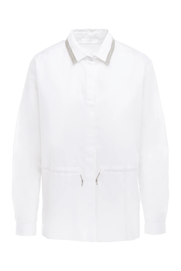 Rocco Ragni женские блуза из хлопка белая женская купить с ценами и фото 152478 - фото 1