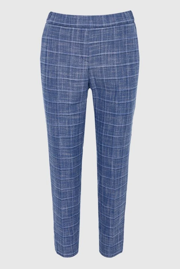 Rocco Ragni женские брюки синие женские купить с ценами и фото 152482 - фото 1