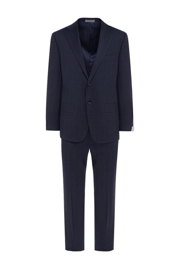 Corneliani мужские костюм мужской из шерсти синий купить с ценами и фото 152490 - фото 1