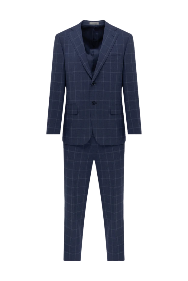 Corneliani мужские костюм мужской из шерсти синий 152491 - фото 1