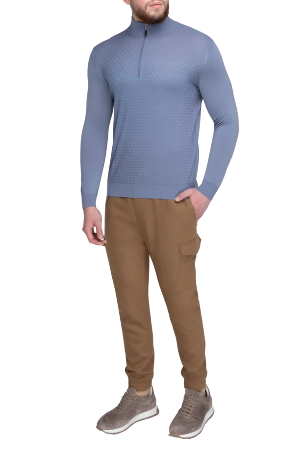 Svevo troyer made of wool blue for men 196513 - photo 2