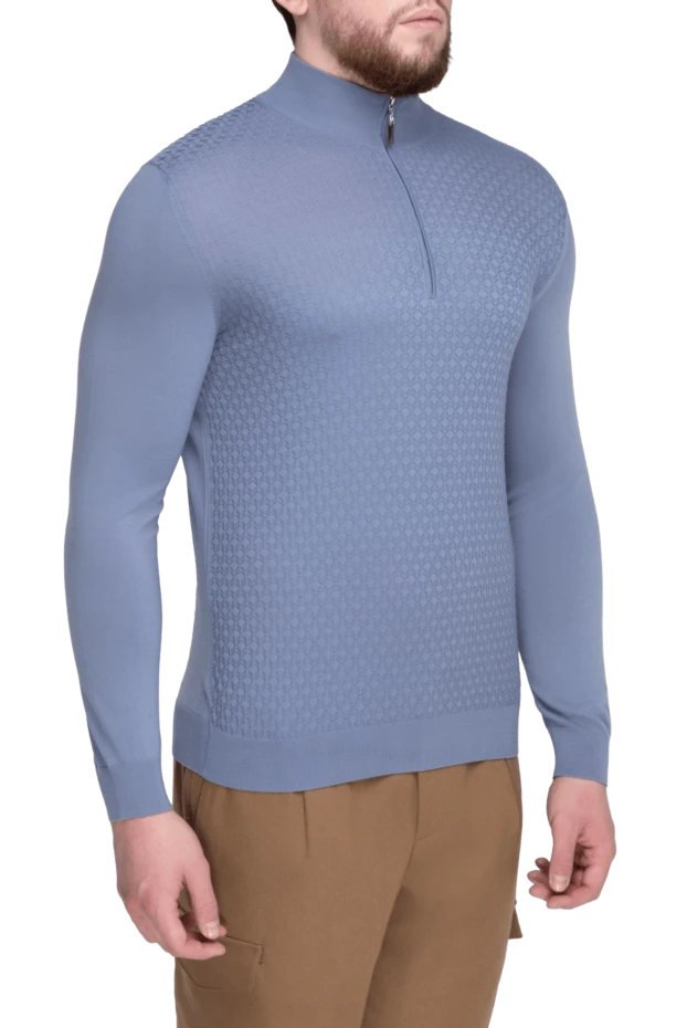 Svevo troyer made of wool blue for men 196513 - photo 3