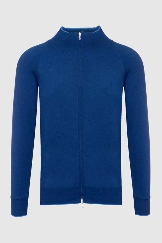 Svevo man men's cashmere and silk cardigan blue buy with prices and photos 152590 - photo 1