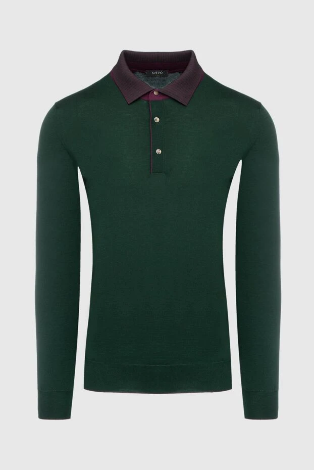 Svevo man wool long sleeve polo green for men buy with prices and photos 152594 - photo 1