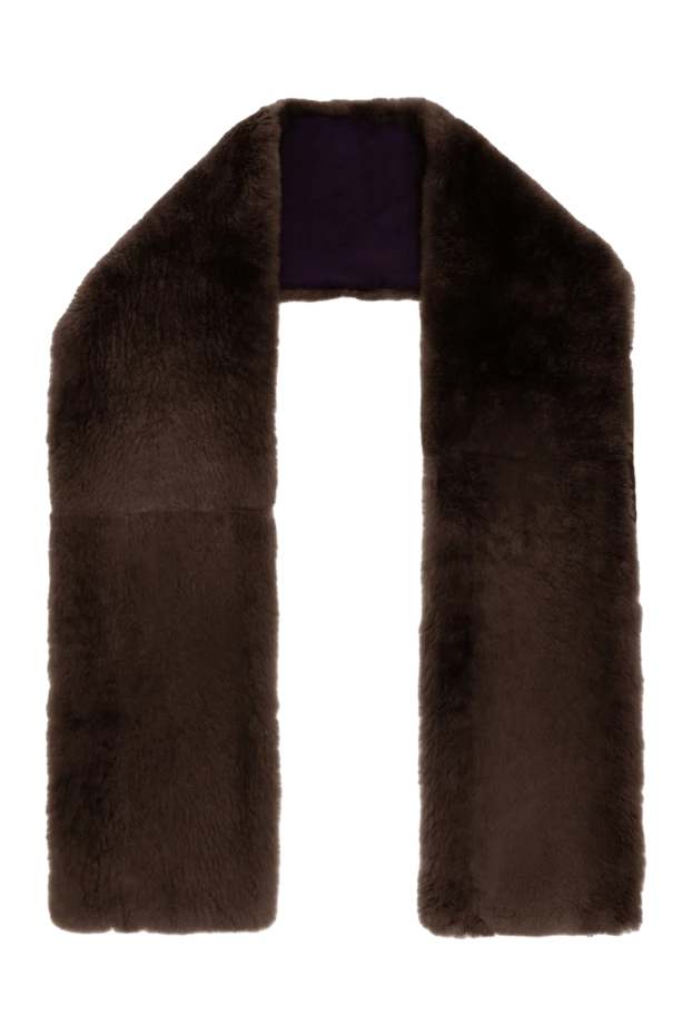 Purple cashmere scarf for men