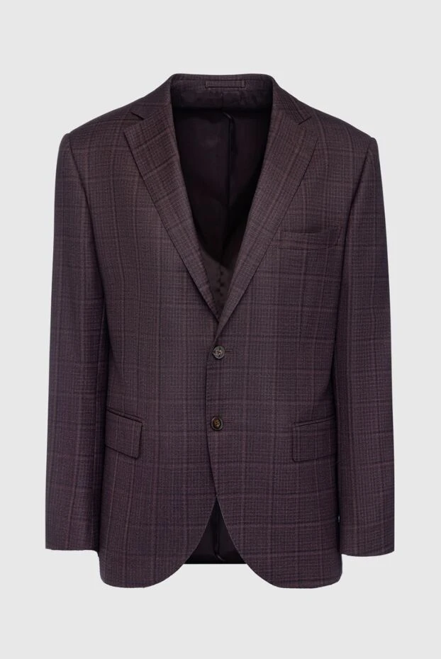 Lubiam brown wool jacket for men 152638 - photo 1