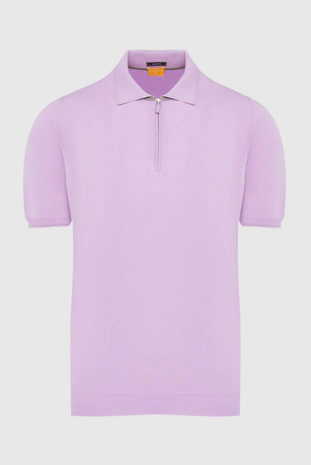 Svevo fitted polo shirt with zip and soft fit 196948 - photo 1