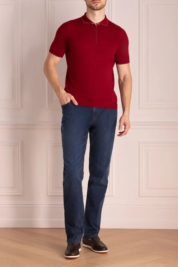 Svevo man cotton polo red for men 152645 - photo 2