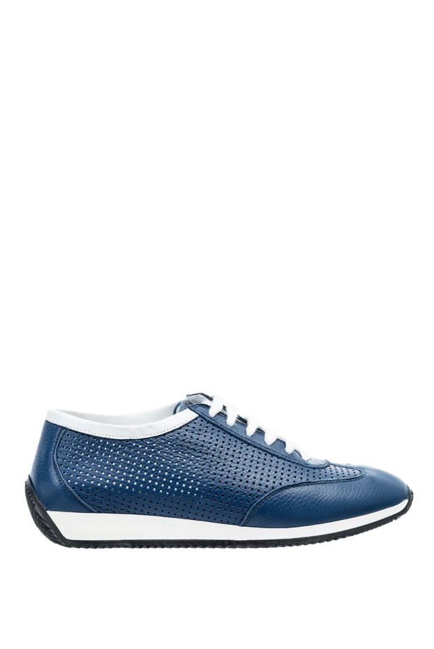 Cesare di Napoli man blue leather sneakers for men buy with prices and photos 152652 - photo 1