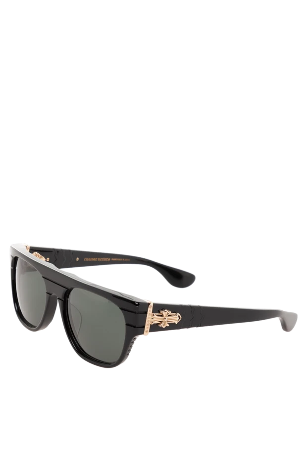 Chrome Hearts окуляри для захисту від сонця з чорною оправою та фірмовим хрестом на дужках 152707 - фото 3