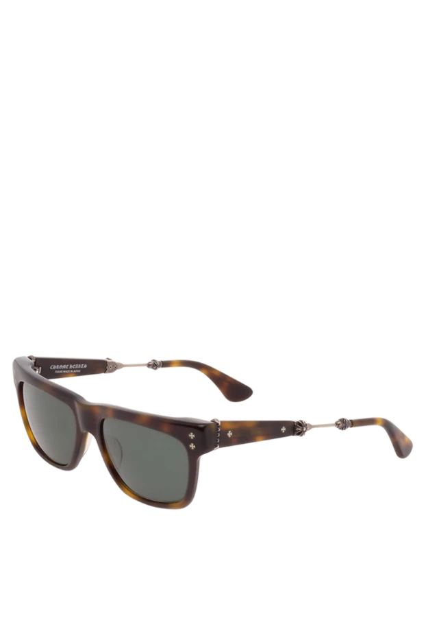 Chrome Hearts сонцезахистні окуляри чоловічі коричневі класичні 152711 - фото 3