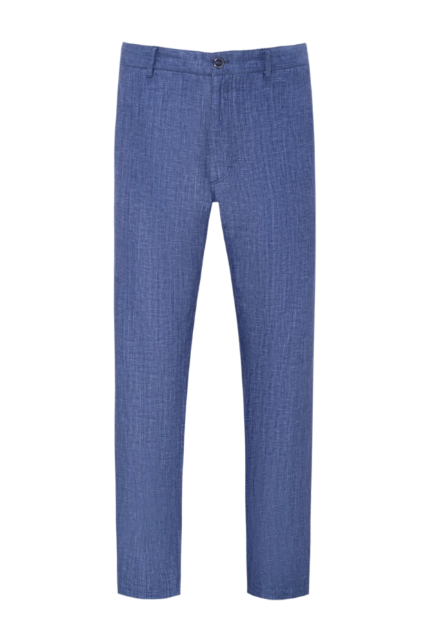 Zilli blue linen pants for men 152761 - photo 1