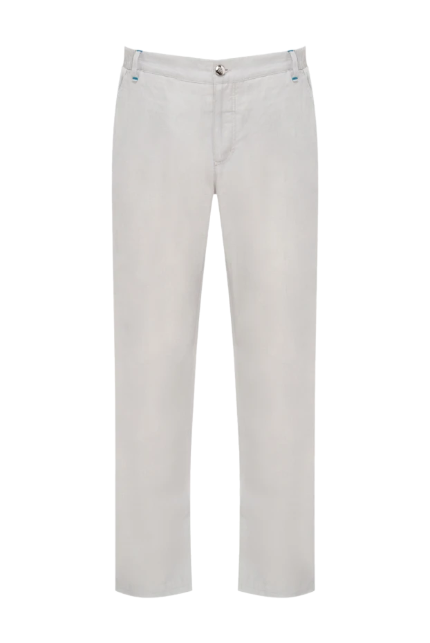 Zilli чоловічі штани із льону білі чоловічі купити фото з цінами 152772 - фото 1