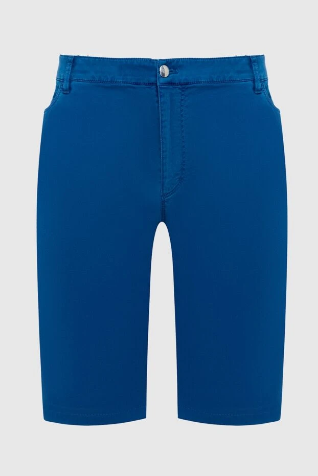 Zilli мужские шорты из хлопка и эластана синие мужские купить с ценами и фото 152779 - фото 1