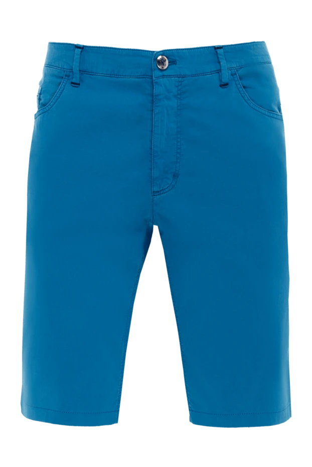 Zilli мужские шорты из хлопка и шелка голубые мужские купить с ценами и фото 152780 - фото 1