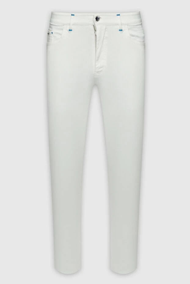 Zilli мужские брюки из хлопка белые мужские купить с ценами и фото 152785 - фото 1