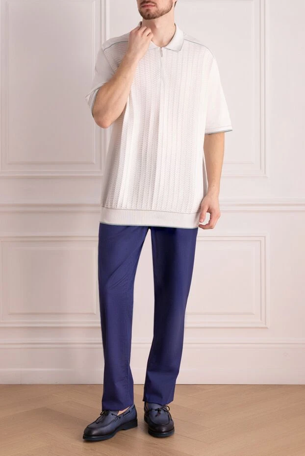 Zilli man blue cotton trousers for men buy with prices and photos 152786 - photo 2