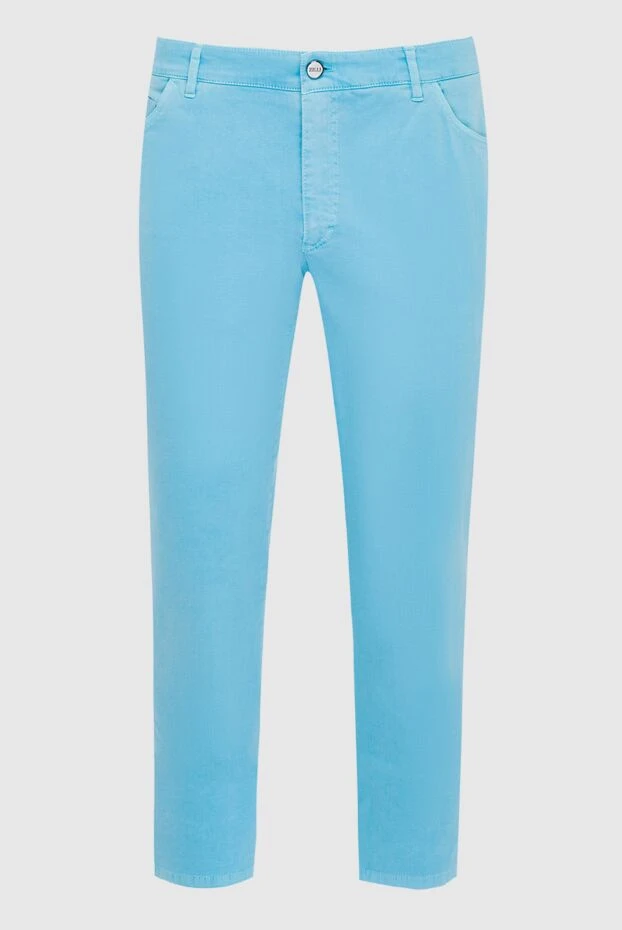 Zilli мужские джинсы из хлопка голубые мужские купить с ценами и фото 152788 - фото 1
