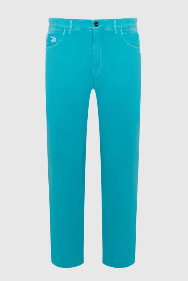 Zilli мужские джинсы из хлопка голубые мужские купить с ценами и фото 152789 - фото 1