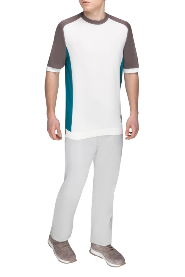 Zilli white trousers made of soft cotton with a contrasting patch 196955 - photo 2