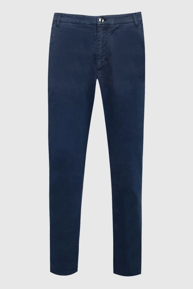 Zilli man men's blue cotton and cashmere trousers buy with prices and photos 152815 - photo 1