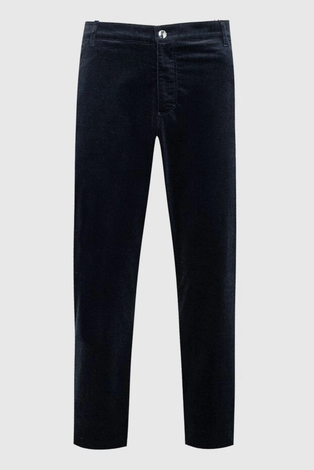 Zilli мужские брюки из хлопка синие мужские купить с ценами и фото 152816 - фото 1