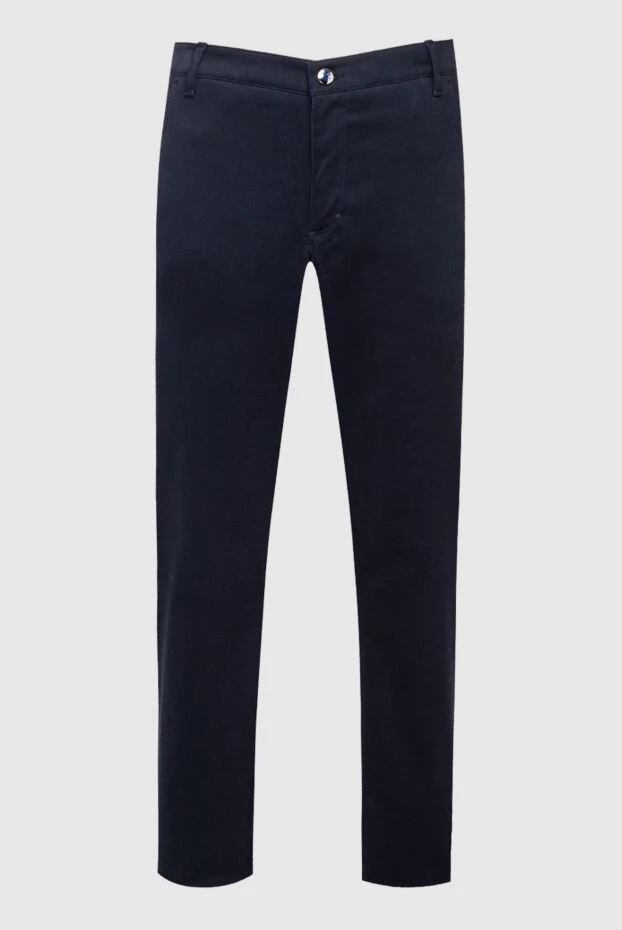 Zilli man men's blue cotton and cashmere trousers buy with prices and photos 152819 - photo 1