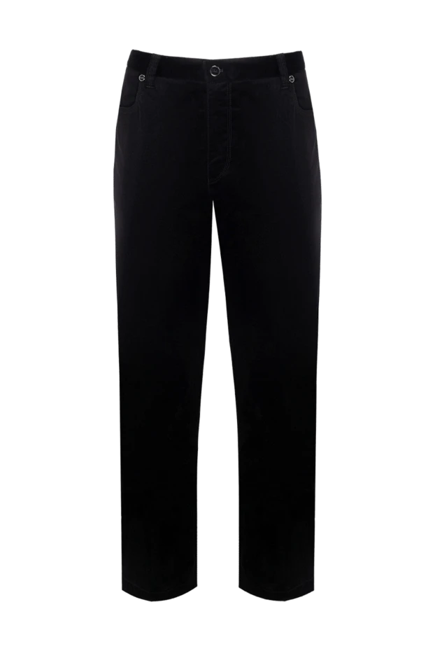 Zilli man men's black cotton trousers buy with prices and photos 152820 - photo 1