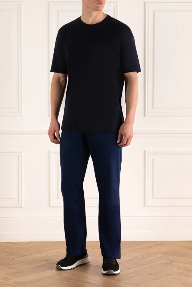 Zilli man blue cotton jeans for men buy with prices and photos 152822 - photo 2