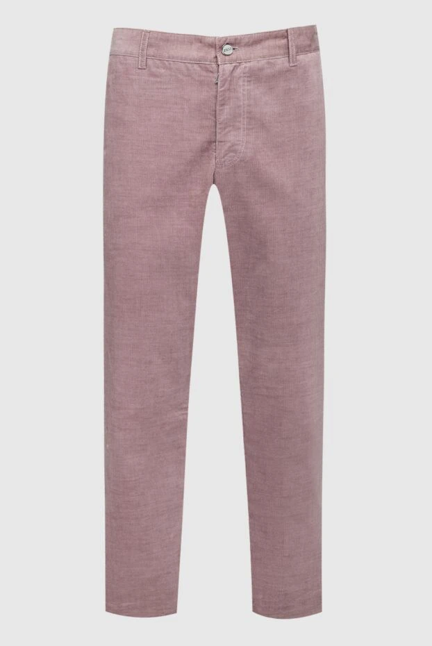 Zilli мужские брюки из хлопка розовые мужские купить с ценами и фото 152825 - фото 1