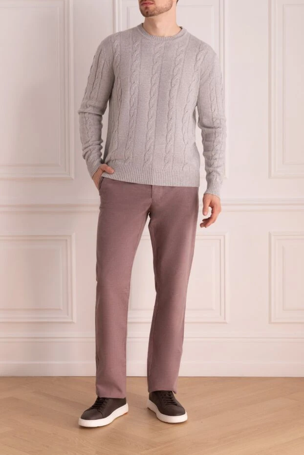 Zilli man pink cotton trousers for men buy with prices and photos 152825 - photo 2