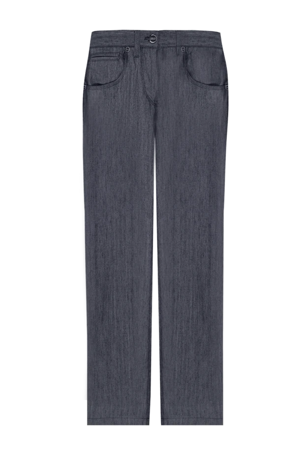 Zilli мужские джинсы из шелка и хлопка серые мужские купить с ценами и фото 152828 - фото 1