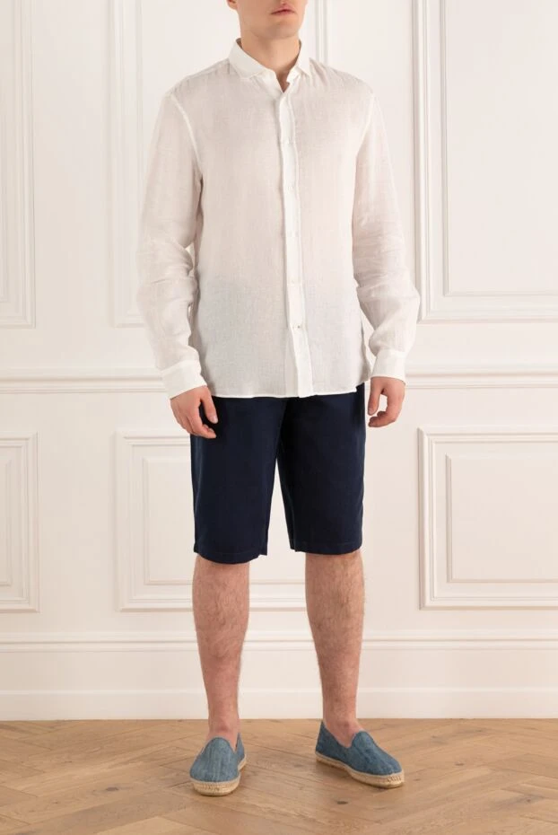 Zilli men's shorts dark blue basic with a laconic design 197092 - photo 2