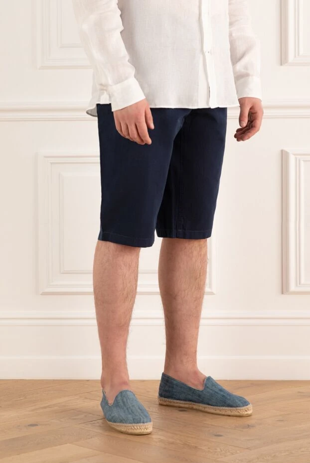 Zilli men's shorts dark blue basic with a laconic design 197092 - photo 3