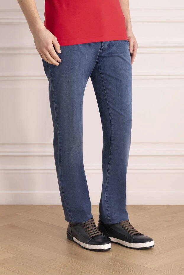 Zilli man blue cotton jeans for men buy with prices and photos 152832 - photo 2