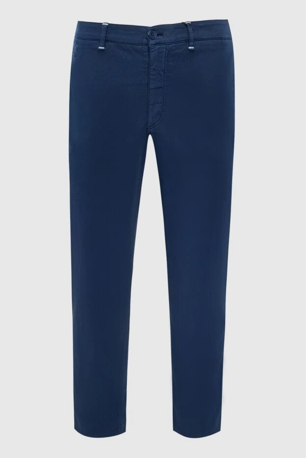 Zilli мужские брюки из хлопка синие мужские купить с ценами и фото 152835 - фото 1