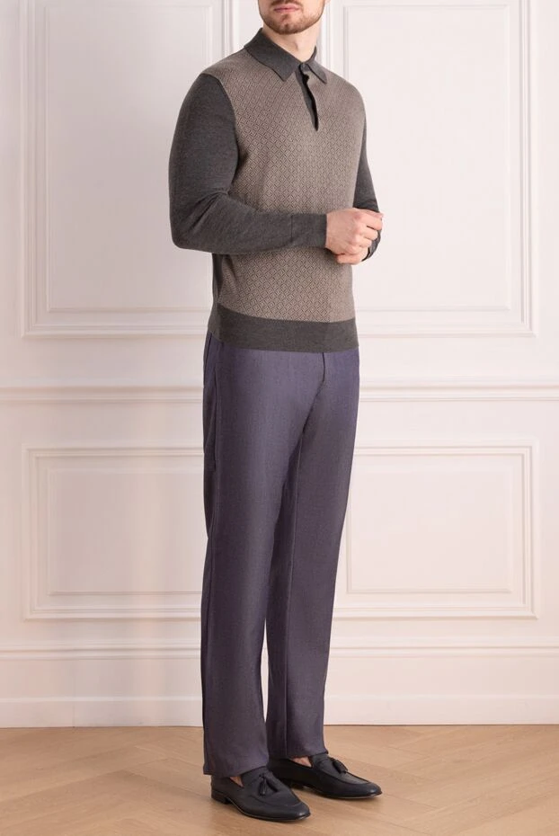 Zilli man cashmere and polyamide blue jeans for men buy with prices and photos 152858 - photo 2